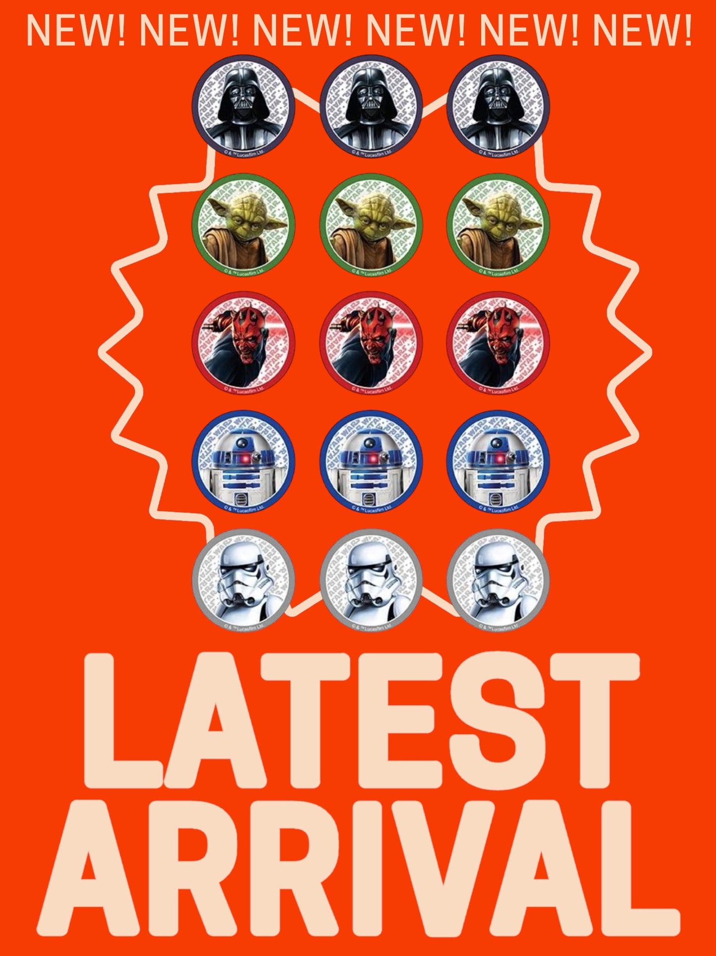 Star Wars Edible Image Cupcake Toppers – Birthday Party Decorations for Jedi & Sith Fans