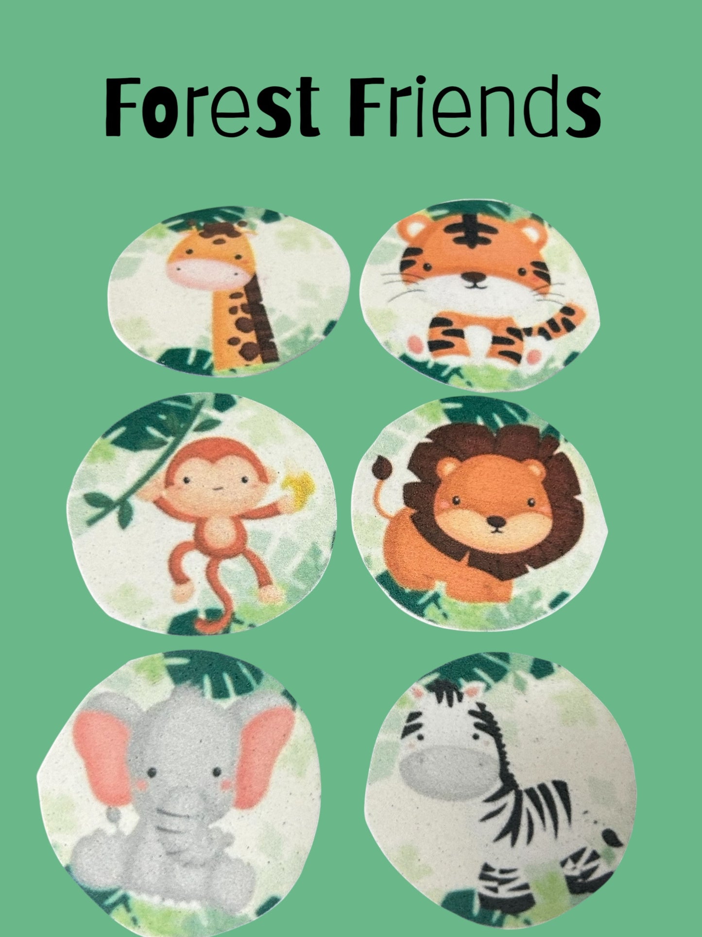 Baby Animal Wafer Paper Cupcake Toppers – Edible Party Decorations for Baby Showers & Birthdays