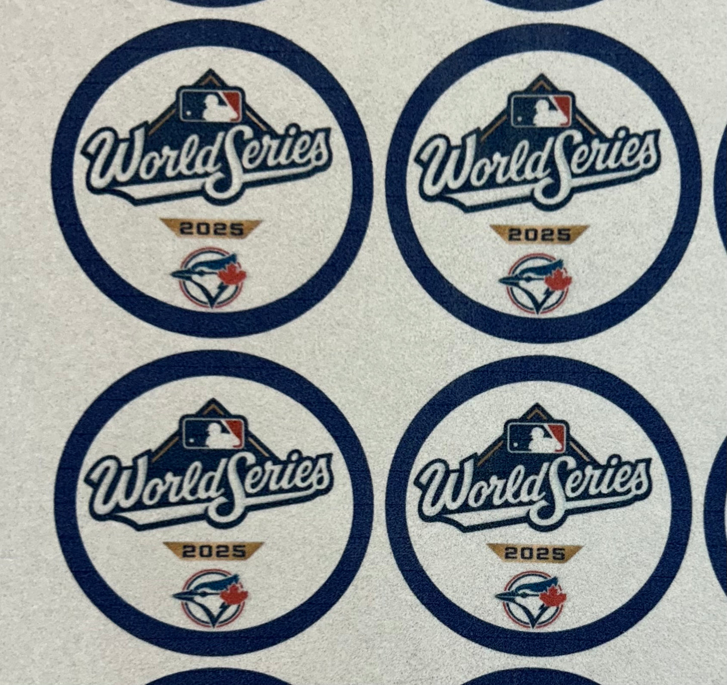 World Series Toronto Blue Jays Edible Cupcake and drink toppers