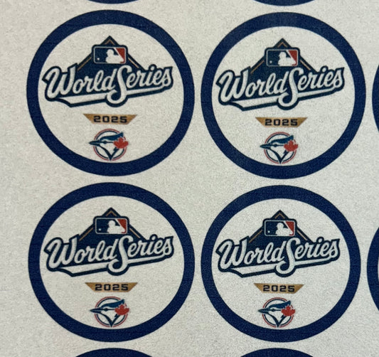 World Series Toronto Blue Jays Edible Cupcake and drink toppers