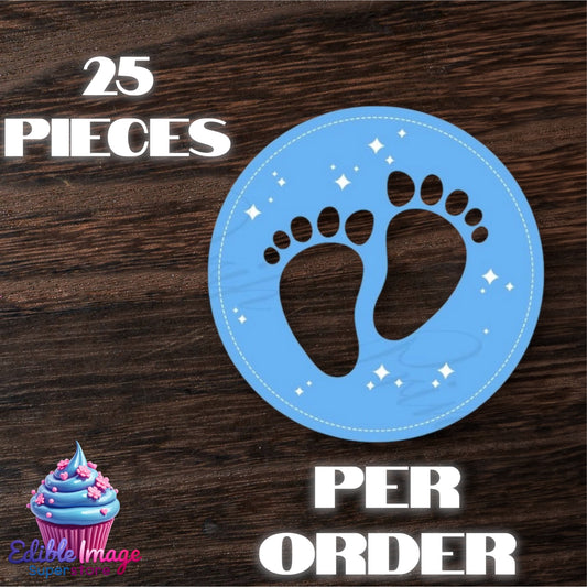 Gender Reveal Cupcake Toppers – Edible Wafer Paper Decorations for Baby Showers & Parties