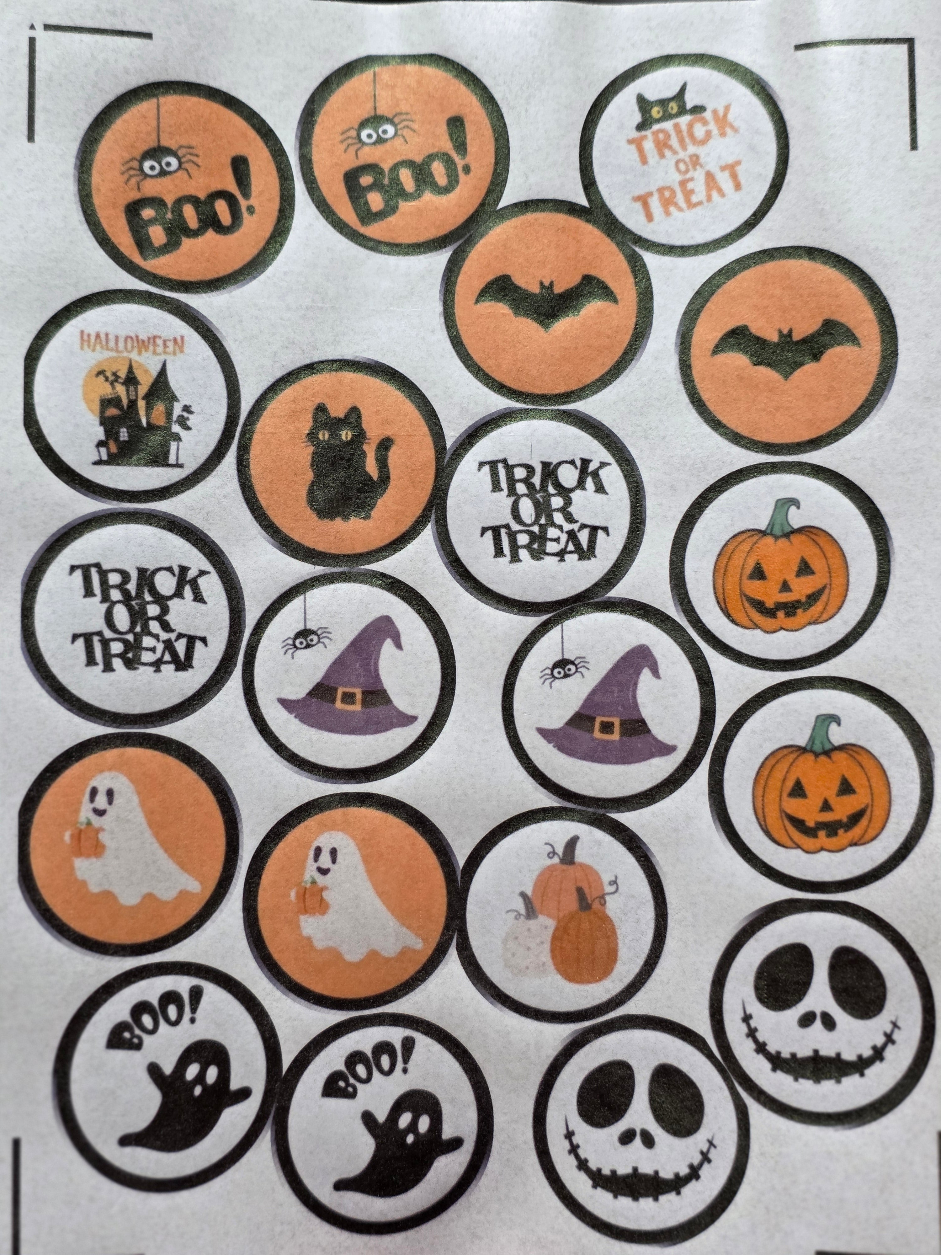 Halloween Wafer Paper Cupcake Toppers – Edible Decorations for Cupcakes, Cookies & Cakes | Spooky Party Cupcake Decor