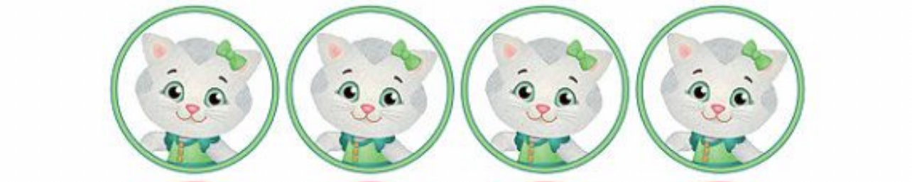 DANIEL TIGER            Edible Cupcake Toppers – 1.75” Round Wafer Paper – Kids Birthday Party Decorations