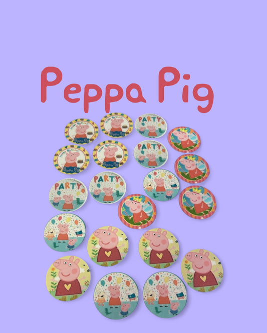 Peppa Pig Birthday Party Edible Cupcake Toppers – Premium Quality Icing Images for Cakes & Cupcakes