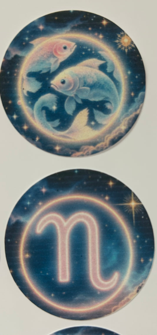 Zodiac Edible Cupcake Toppers- wafer paper cupcake toppers