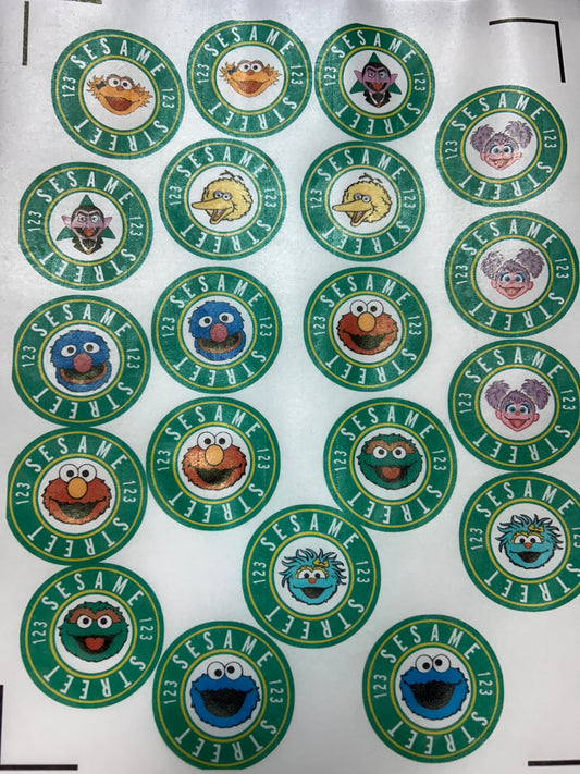 Sesame Street Cupcake Toppers – Edible Decorations for Kids Birthday Party Cupcakes & Desserts