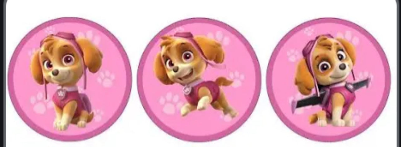 Paw Patrol Cupcake Toppers |  Paw patrol Edible cupcake toppers  |