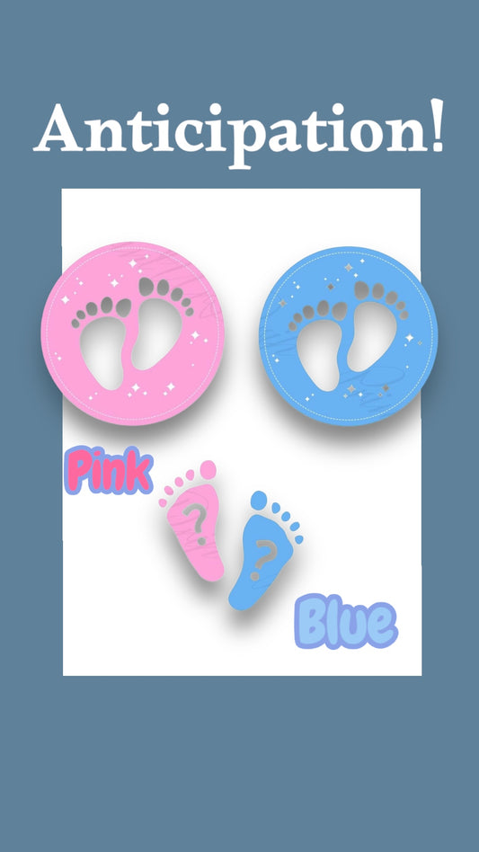 Gender Reveal Cupcake Toppers – Edible Wafer Paper Decorations for Baby Showers & Parties