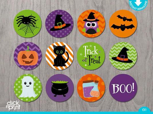 -Edible halloween cupcake toppers